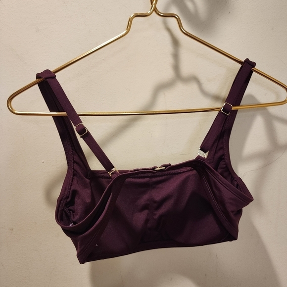 KONA SOL women's red burgundy sport bra size S - Picture 2 of 7